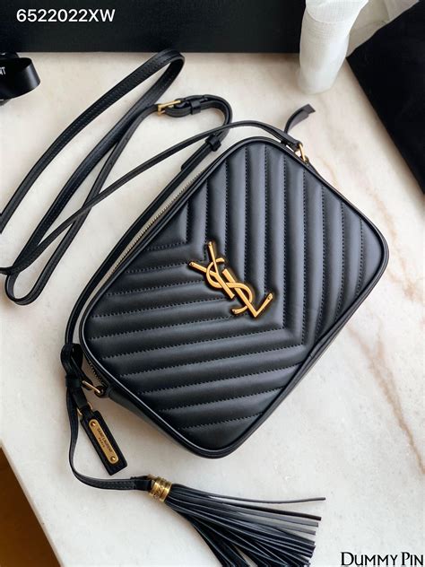 sg ysl|ysl black pouch.